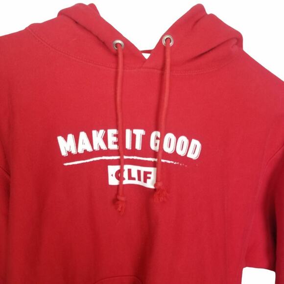 Champion Reverse Weave Mens Cliff Bar Hoodie Sweatshirt M Make It Good Pullover - Picture 3 of 9